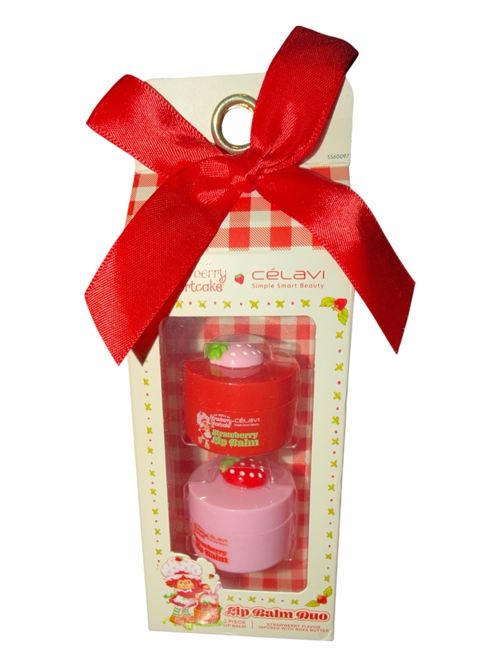 NWT Celavi x Strawberry Shortcake Lip Balm Duo Nourishing Set